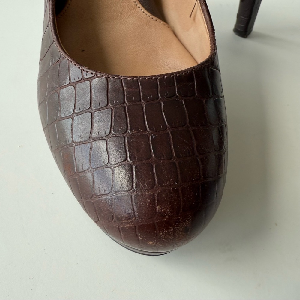 Nurture by Lamaze Brown Croc-Embossed Heels - Picture 14 of 14